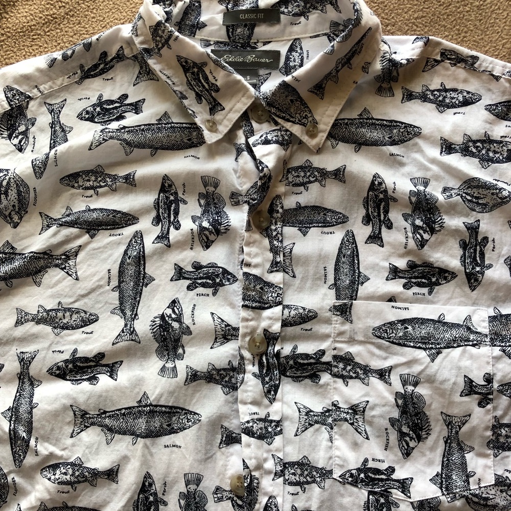 Men’s Eddie Bauer Fish Shirt